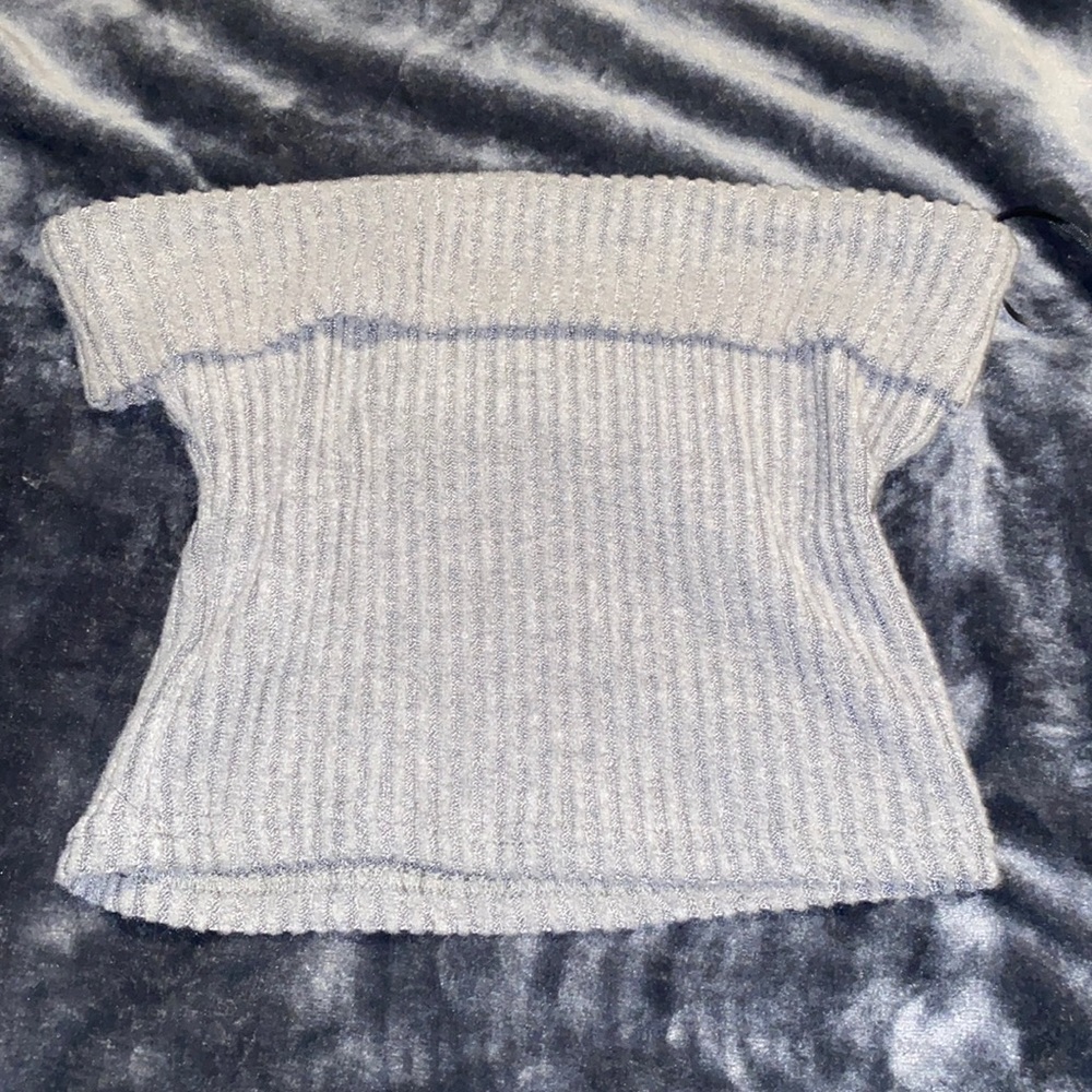 cute grey tube top
